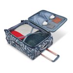 American Tourister Belle Voyage Softside Luggage with Spinner Wheels, Floral Indigo Sand, 2-Piece Set (21/25)