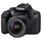 Canon EOS 2000D (Rebel T7) DSLR Camera w/Canon EF-S 18-55mm F/3.5-5.6 Zoom Lens + Case + 128GB Memory (28pc Bundle)