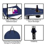 LESES Portable Table Picnic Folding Camping Picnic Table Outdoor Camping Foldable Table Canvas Travel with Storage Bag