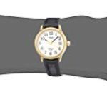 Timex Women’s T2H341 Easy Reader Black Leather Strap Watch