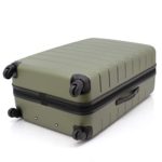 Wrangler Smart Luggage Set with Cup Holder and USB Port, Olive Green, 3 Piece