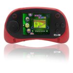 EASEGMER 16 Bit Kids Handheld Games Built-in 200 HD Video Games, 2.5 Inch Portable Game Player with Headphones – Best Travel Electronic Toys Gifts for Toddlers Age 3-10 Years Old Children (Red)
