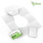 Toilet Seat Covers Paper Flushable (50 Pack) – XL Flushable Paper Toilet Seat Covers for Adults and Kids Potty Training, 100% Biodegradable – Travel Accessories for Public Restrooms, Airplane, Camping
