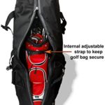 CaddyDaddy Golf CDYCON2GP Constrictor Grey with North Pole Golf Bag Travel Cover, Black/Grey