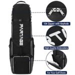 Partage Golf Travel Bag with Wheels, Golf Travel Case for Airlines, 900D Heavy Duty Oxford -Black