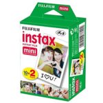 Fujifilm Instax Mini 11 Instant Camera + Fujifilm Instax Mini Twin Pack Instant Film (16437396) + Single Pack Rainbow Film + Case + Travel Stickers (Charcoal Grey)
