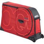 Evoc Bike Travel Bag Pro – Bike Travel Case for Airplanes, Trains, and Car Travel with Bike Stand (Chili Red, 285L)
