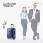 Samsonite Leverage LTE Softside Expandable Luggage with Spinner Wheels, Poseidon Blue, 3-Piece Set (20/25/29)