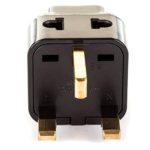 UK, Hong Kong Travel Adapter Plug, OREI Adaptor 2 in 1, For Botswana, England, UAE, Dubai – Safe Grounded Connection – Universal Socket – 4 Pack