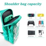 Switch Travel Bag, for Nintendo Switch,Console, Dock, Joy-Con Grip & Switch Accessories,Portable Shoulder Bag Storage Backpack for Nintendo Switch[for Animal Crossing New Horizons],Phone and iPad