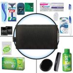 Convenience Kits International Men’s Premium 15 Piece Assembled Travel Kit Featuring: Gillette Disposable Razor and Crest Toothpaste