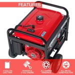 Durostar DS4400E Gas Powered Portable Generator-4400 Watt Electric Start-Camping & RV Ready, 50 State Approved, Red