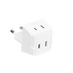 Amazon Basics 3-Pack Travel Plug Adapter Type C, Europe – Italy, Iceland, Austria and More