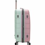 Rockland Melbourne Hardside Exandable Spinner Wheel Luggage, Mint, 2-Piece Set (20/28)