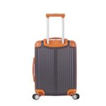 Rockland Berlin Hardside Expandable Spinner Wheel Luggage Set, Charcoal, 3-Piece (20/24/28)