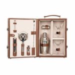 Legacy – a Picnic Time Brand Manhattan Cocktail Travel Set with Bar Tools, Mahogany
