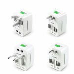 Insten Universal Worldwide Travel Adapter for 150+ Countries, International Power Charger, European Adapter, Wall Charger Power Plug for USA EU UK AUS Compatible with iPhone, iPad, Samsung Galaxy