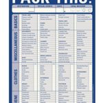 Knock Knock Pack This! Pad Packing List Notepad, 6 x 9-inches