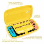 GeekShare Cat Paw Case for Nintendo Switch – Portable Hardshell Slim Travel Carrying Case fit Switch Console & Game Accessories – A Removable Wrist Strap (Yellow)