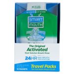SmartMouth Mouthwash Travel Packets for 24 Hours of Fresh Breath Guaranteed, 3 Boxes, 10 Packs Each