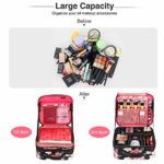 Travel Makeup Case,Chomeiu- Professional Cosmetic Makeup Bag Organizer,Accessories Case, Tools Case (Small, flower)