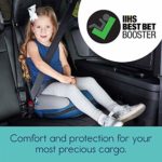 hiccapop UberBoost Inflatable Booster Car Seat | Travel Booster Car Seat | Narrow Backless Booster Car Seat for Travel | Portable Booster Seat for Toddlers, Kids, Child (Navy/Gray)
