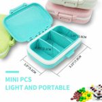 2 Pack Daily Pill Case Organizer,8 Compartment Pill Box Drug Medicine Case, Waterproof Pill Supplement Case,Portable Travel Pocket Container Compact for Vitamins, Cod Liver Oil