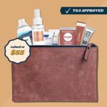 8-Piece Premium Beauty & Personal Care Toiletry Kit | TSA Approved Travel Kit | Great Purse Essentials Items Women | Clean Beauty Brands & Cruelty-Free Makeup Products
