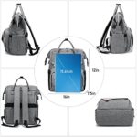 Lovevook Laptop Backpack 15.6 Inch for Women Computer Backpack Travel Backpack Teacher Doctor Nurse Daypack Work Bag with USB Port,Grey