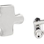 Cuff-Daddy Jigsaw Puzzle Piece Autism Awareness Cufflinks with Presentation Box