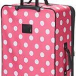 Rockland Polka Softside Upright Luggage Set, Pink Dots, 4-Piece (14/19/24/28)