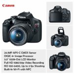 Canon EOS Rebel T7 DSLR Camera with 18-55mm is II Lens Bundle + Canon EF 75-300mm III Lens & 420-800mm Preset Telephoto Zoom Lens + 32GB Memory + Filters + Spider Tripod + Professional Bundle