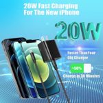 [Apple MFi Certified] iPhone Fast Charger, Veetone 20W PD Type C Power Wall Charger Travel Plug with 6FT Nylon Braided USB-C to Lightning Quick Charge Sync Cord for iPhone 12/11/XS/XR/X/8/iPad/AirPods