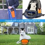 Guardians Dog Travel Water Bottle Collapsible Bowls, 2 in 1 Pet Food Container with Collapse Bowls, Outdoor Portable Water Bowls for Walking, Traveling, Camping and Hiking(Orange)