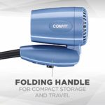 Conair 1600 Watt Compact Hair Dryer with Folding Handle, Dual Voltage Travel Dryer