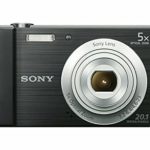 Sony Cyber-Shot W800 Compact Digital Camera (Black) with Lowepro Santiago 20 II Case for Compact Point and Shoot Camera Bundle (2 Items)