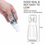 RELANOR Pack 2 Small Spray Bottle Travel Size 2oz/60ml – Fine Mist Hair Sprayer – Refillable and Reusable Plastic Bottles for Essential Oils, Perfume, Suitable for Liquid