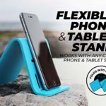iFLEX Cell Phone Stand and Tablet Stand for Air Travel, Work and Home – This Flexible Phone Holder is The Perfect iPhone Stand and Holds Any Mobile Device – Non-Slip Grip, Strong and Durable