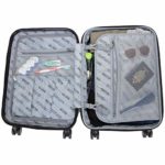 Kenneth Cole Reaction Renegade 3-Piece Lightweight Hardside Expandable 8-Wheel Spinner Travel Luggage Set, Cilantro, (20″/24″/28″)