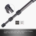 AOKA 15.7in/0.97lb Lightweight Compact Carbon Fiber Tripod with 360° Ballhead Travel Mini Tripod for Mobile Phone and Compact Mirrorless Cameras