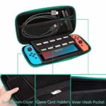 Carrying Case for Nintendo Switch,Travel Carry Cover Hard Shell Storage for Leaf Crossing NS Console and Accessories,Slim Protective Portable Travel Pouch Bag with 10 Game Card Slots for Girls Boys