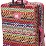 Rockland Escape 4-Piece Softside Upright Luggage Set, Tribal, (14/19/24/28)