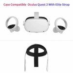 Yinke Hard Case for Oculus Quest 2 with Elite Strap, Travel Case Protective Cover Storage Bag（Black）