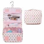 Hanging Travel Toiletry Bag Cosmetic Make up Organizer for Women and Girls Waterproof (A-Cactus)