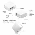 GL.iNet GL-AR150 (White) Mini VPN Travel Router, Wi-Fi Converter, OpenWrt Pre-Installed, Repeater Bridge,Mobile Hotspot in Pocket,150Mbps Wireless High Performance, OpenVPN, WireGuard