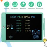 TEKFUN Toddler Travel Games Doodle Board, 8.5inch LCD Writing Tablet Colorful Drawing Pad, Kids Doodle Pad Homeschool Gifts Toys for 3 4 5 6 7 Year Old Girls Boys (Green)