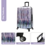 Steve Madden Luggage Collection – 3 Piece Hardside Lightweight Spinner Suitcase Set – Travel Set includes 20 Inch Carry On, 24 inch and 28 Inch Checked Suitcases (Diamond)