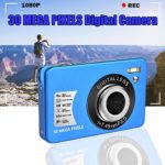 Digital Camera 2.7 Inch 30 Mega Pixels HD Camera Rechargeable Mini Camera Students Camera Pocket Camera Digital Camera with 8X Zoom Compact Camera for Beginner(1 Battery,32GB SD Card Included),Blue