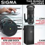 Sigma 60-600mm f/4.5-6.3 DG OS HSM Sports Lens for Canon EF + Sigma USB Dock with Altura Photo Advanced Accessory and Travel Bundle