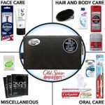 Convenience Kits International Men’s Premium 15-Piece Kit wth Travel Size TSA Compliant Essentials, Featuring: Head & Shoulders Dandruff Shampoo Classic Clean and Palm Scalp Brush in Black Dopp Bag